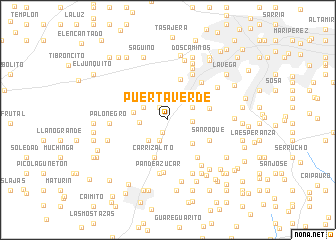 map of Puerta Verde