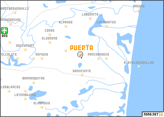 map of Puerta