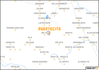 map of Puertecito