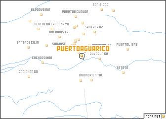 map of Puerto Aguarico