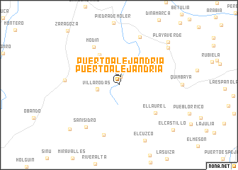 map of Puerto Alejandría