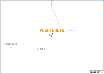 map of Puerto Alto