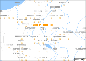 map of Puerto Alto