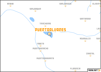 map of Puerto Alvares