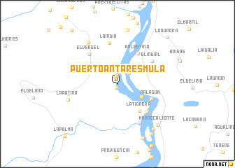 map of Puerto Antares Mula