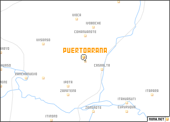 map of Puerto Araña