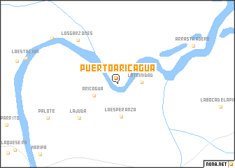 map of Puerto Aricagua