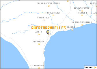 map of Puerto Armuelles