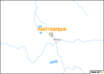 map of Puerto Arquía