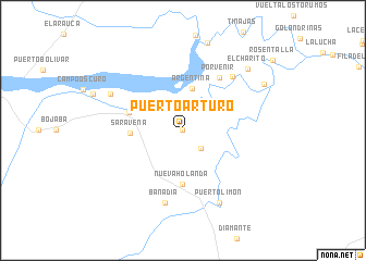 map of Puerto Arturo