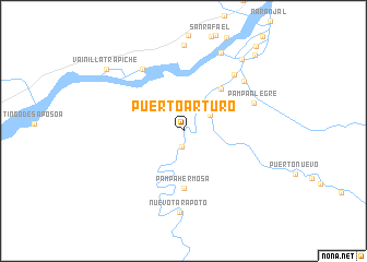 map of Puerto Arturo