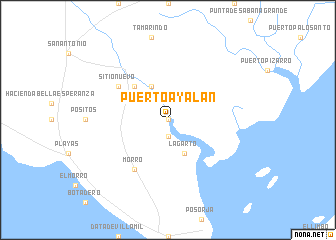 map of Puerto Ayalán