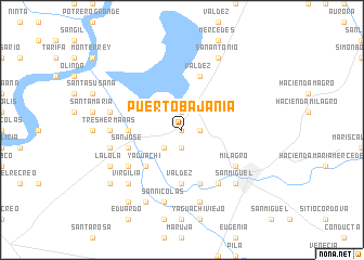 map of Puerto Bajania