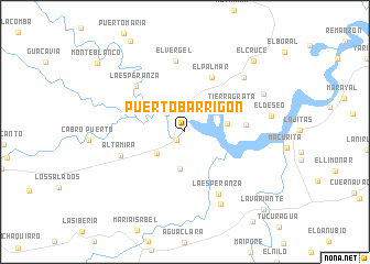 map of Puerto Barrigón