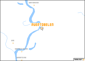 map of Puerto Belén