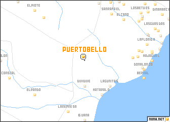 map of Puerto Bello