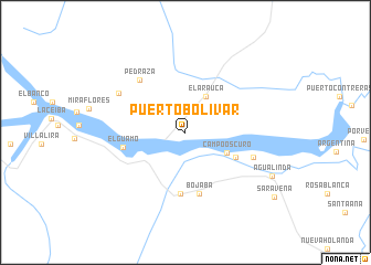 map of Puerto Bolívar
