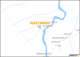 map of Puerto Brais