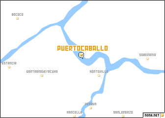 map of Puerto Caballo