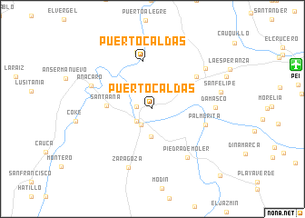 map of Puerto Caldas