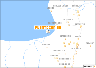 map of Puerto Caribe