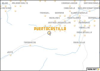 map of Puerto Castilla