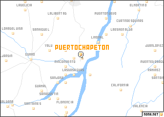 map of Puerto Chapetón