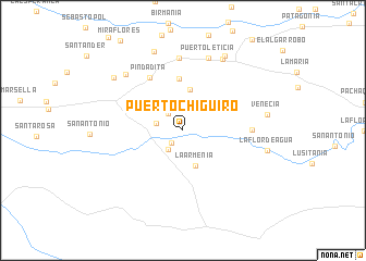 map of Puerto Chigüiro