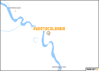 map of Puerto Colombia