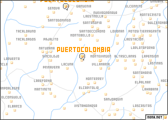 map of Puerto Colombia