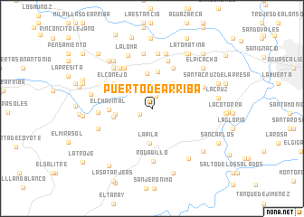 map of Puerto de Arriba