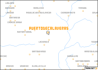 map of Puerto de Calaveras