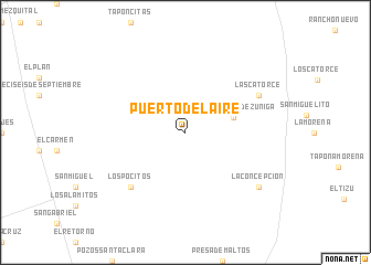 map of Puerto del Aire