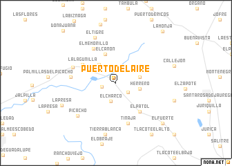 map of Puerto del Aire