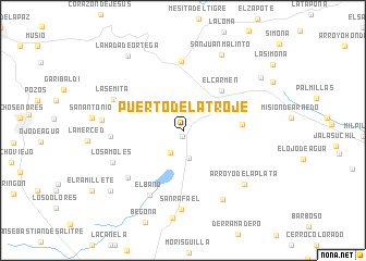 map of Puerto de la Troje