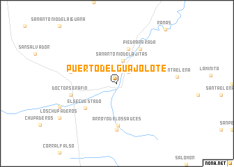 map of Puerto del Guajolote