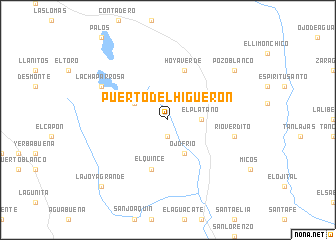 map of Puerto del Higuerón