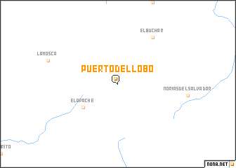 map of Puerto del Lobo