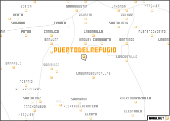 map of Puerto del Refugio