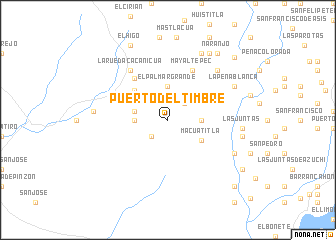 map of Puerto del Timbre