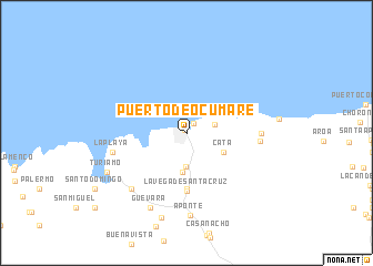 map of Puerto de Ocumare