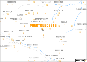 map of Puerto de Oeste