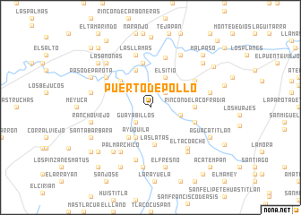 map of Puerto de Pollo