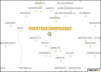 map of Puerto de Zamandoque
