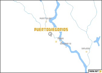 map of Puerto Diego Ríos