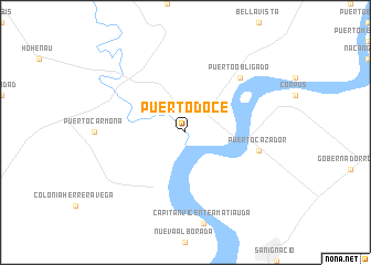 map of Puerto Doce