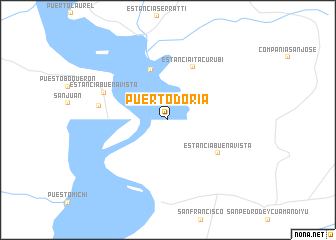 map of Puerto Doria
