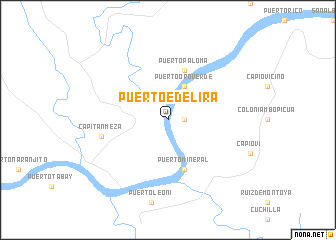 map of Puerto Edelira