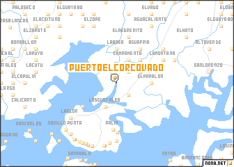 map of Puerto El Corcovado