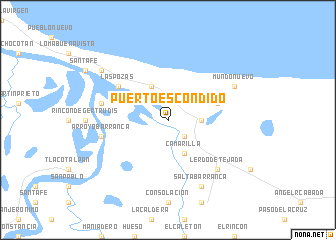 map of Puerto Escondido